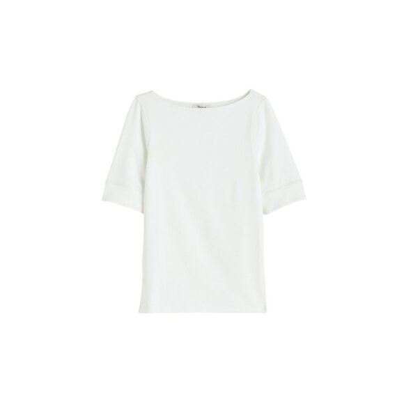 Madewell Elbow-Sleeve Boatneck Tee Size M - Picture 3 of 11